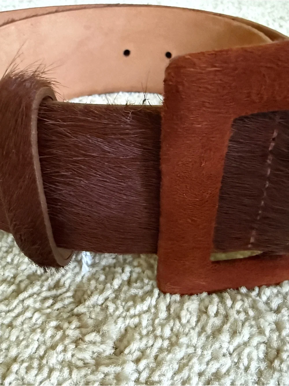 W. Kleinberg Brown Leather Waist Belt